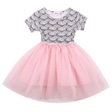2016 Fashion Baby Kids Girl Dress Shell Polka Dot Lace Short Sleeve Tulle Tutu Party Gown Princess Formal Dresses Summer Dress
