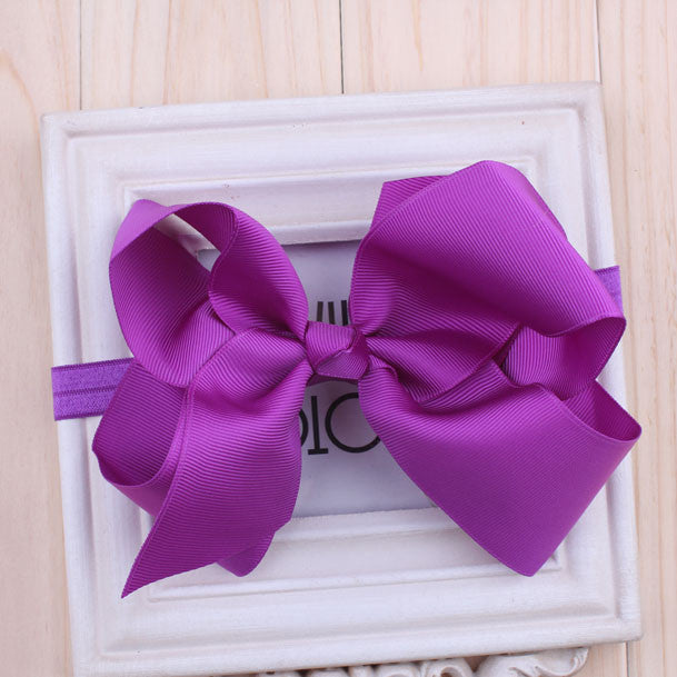 TWDVS Newborn Headwear Big Bows  Flower Headband  Hair Elastic Bow Headbands Hair band kids Children Hair Accessories W--017