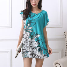 2017 new women T Shirt Dress Plus Size Women mini dress short sleeve Loose Casual Tops print tunic dresses large big  4xl 5xl