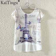 KaiTingu Summer Kawaii Cute Fashion T Shirt Harajuku High Low Style Print T Shirt Short Sleeve T-shirt Women Tops Plus Size