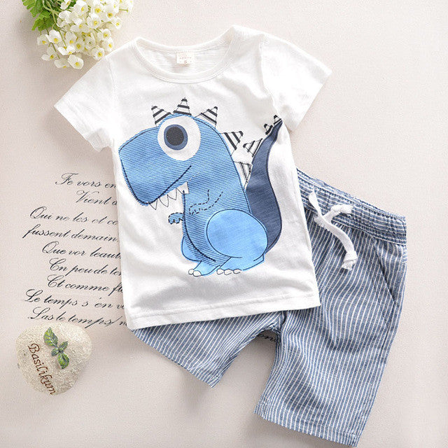 2017 Summer Toddler Boys Clothes Fashion Kids Children Clothing Roupas Infantis Menino Boy Clothing Set  Cotton T-shit+Pants