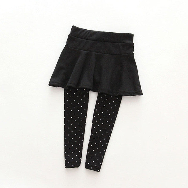 2017 Toddler Chilfren Soft Cozy Pantskirt Girl Wool Culotte Kids Child Legging Trousers