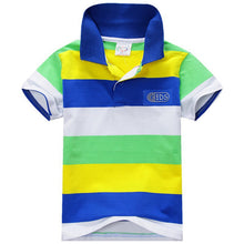 Summer Fashion Style Kids Baby Boys Cotton  Striped T-shirt Multi Color Short Sleeve Top S-XXL