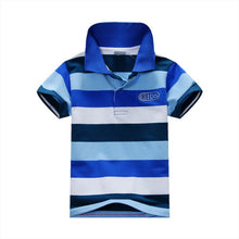 Summer Fashion Style Kids Baby Boys Cotton  Striped T-shirt Multi Color Short Sleeve Top S-XXL