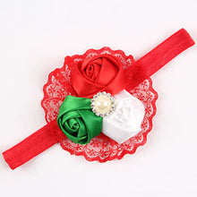 Newborn Headwear Kids Flower Headband Pink Lace Hair Bands Girl Felt Flower Scarf Hair Accessories w-033
