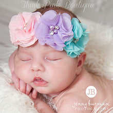 1PC Rhinestone Ribbon Pearl diamond Headwear Newborn Hairbands sewing Flowers Headband Kids Hair Accessories Jeaely  W045