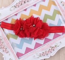 1PC Rhinestone Ribbon Pearl diamond Headwear Newborn Hairbands sewing Flowers Headband Kids Hair Accessories Jeaely  W045