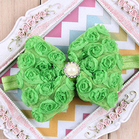 Headwear Hairband Pearl Diamond European And American Fashion Flowers Headband Kids Hair Accessories