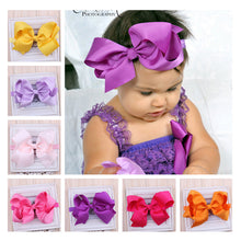 TWDVS Newborn Headwear Big Bows  Flower Headband  Hair Elastic Bow Headbands Hair band kids Children Hair Accessories W--017