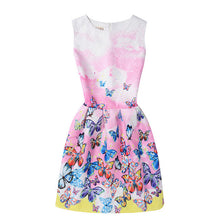 lady styles Girl Dress Summer Kids Vest Dress Girls Sleeveless Dresses Butterfly Print Girl Princess Dresses Party Girl Clothes