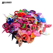 YWHUANSEN 20pcs/lot Rabbit ears Hair band Children Hair Accessories kids Scrunchy Elastic Hair Band for women girls rubber band