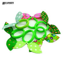 YWHUANSEN 20pcs/lot Rabbit ears Hair band Children Hair Accessories kids Scrunchy Elastic Hair Band for women girls rubber band