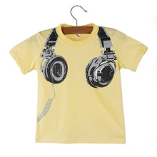 JAYCOSIN Hot Boy Kids Summer Casual Headphone Short Sleeve Tops Blouses T Shirt Tees Clothes Levert Dropship Jan11