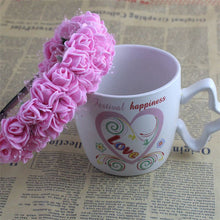 Haimeikang Sweet Candy Color Children Foam Flower Headbands Wreath Bezel Flowers Crown Headpiece Kids Girls Hair Accessories