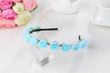 Haimeikang Sweet Candy Color Children Foam Flower Headbands Wreath Bezel Flowers Crown Headpiece Kids Girls Hair Accessories