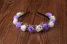 Haimeikang Sweet Candy Color Children Foam Flower Headbands Wreath Bezel Flowers Crown Headpiece Kids Girls Hair Accessories