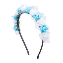 Haimeikang Sweet Candy Color Children Foam Flower Headbands Wreath Bezel Flowers Crown Headpiece Kids Girls Hair Accessories