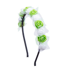 Haimeikang Sweet Candy Color Children Foam Flower Headbands Wreath Bezel Flowers Crown Headpiece Kids Girls Hair Accessories