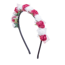 Haimeikang Sweet Candy Color Children Foam Flower Headbands Wreath Bezel Flowers Crown Headpiece Kids Girls Hair Accessories
