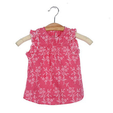 Beautiful Girls Summer Dress Cool Kids Baby Girl Floral Sleeveless Princess Dresses Vest Shirt Clothes Cotton Blended Costumes