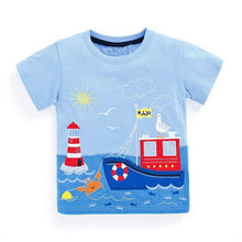 Boys Tops Summer 2017 Brand Children T shirts Boys Clothes Kids Tee Shirt Fille 100% Cotton Character Print Baby Boy Clothing