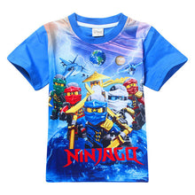 2017 Summer Children's Clothing Baby Boys Girls T-shirt Ninja Ninjago Cartoon Cotton T-shirt Kids Tops Tees T Shirts 3-8y