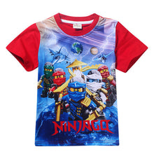 2017 Summer Children's Clothing Baby Boys Girls T-shirt Ninja Ninjago Cartoon Cotton T-shirt Kids Tops Tees T Shirts 3-8y