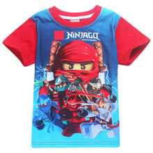 2017 Summer Children's Clothing Baby Boys Girls T-shirt Ninja Ninjago Cartoon Cotton T-shirt Kids Tops Tees T Shirts 3-8y