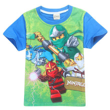 2017 Summer Children's Clothing Baby Boys Girls T-shirt Ninja Ninjago Cartoon Cotton T-shirt Kids Tops Tees T Shirts 3-8y