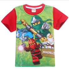 2017 Summer Children's Clothing Baby Boys Girls T-shirt Ninja Ninjago Cartoon Cotton T-shirt Kids Tops Tees T Shirts 3-8y