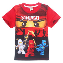 2017 Summer Children's Clothing Baby Boys Girls T-shirt Ninja Ninjago Cartoon Cotton T-shirt Kids Tops Tees T Shirts 3-8y