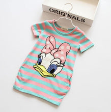 2017 Summer Elsa Girl Clothes Cartoon Cute Costume For Kids Girls Dress Cotton Vestidos Stripe Party Dresses Children Clothing