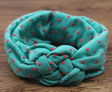 TWDVS  Kids Printing Knot Hair Band Newborn Elastic Cotton Headband Ring Hair Accessories Kids Headwear W146