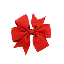 3 Inch Wholesale Newly Grosgrain Ribbon Solid Butterfly Bow Hairpins Hair Clips for Children Kids Girls Newborn Hair Accessories