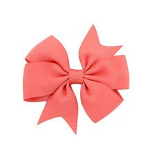 3 Inch Wholesale Newly Grosgrain Ribbon Solid Butterfly Bow Hairpins Hair Clips for Children Kids Girls Newborn Hair Accessories