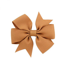 3 Inch Wholesale Newly Grosgrain Ribbon Solid Butterfly Bow Hairpins Hair Clips for Children Kids Girls Newborn Hair Accessories