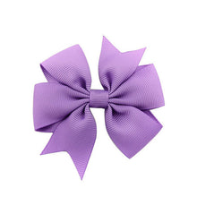 3 Inch Wholesale Newly Grosgrain Ribbon Solid Butterfly Bow Hairpins Hair Clips for Children Kids Girls Newborn Hair Accessories