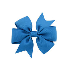 3 Inch Wholesale Newly Grosgrain Ribbon Solid Butterfly Bow Hairpins Hair Clips for Children Kids Girls Newborn Hair Accessories