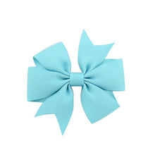 3 Inch Wholesale Newly Grosgrain Ribbon Solid Butterfly Bow Hairpins Hair Clips for Children Kids Girls Newborn Hair Accessories