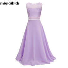 Retail Lace Flower Girl Dress Children Kids Beautiful Wedding Party Dress Girl Formal Party Pageant Long Princess Dress lace002