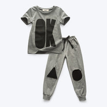 Navy Striped Boys Clothes Sets Short Sleeve T-shirt + Sports Pants Outfit Sailor Kids Boys Clothing Suit Boys Boys Tracksuit