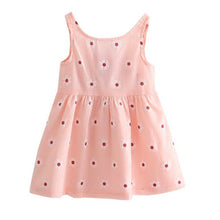 Girl Summer Dress Kids Teens Sleeves Printing Pattern Cotton Dress Clothes Vestidos Children Kids