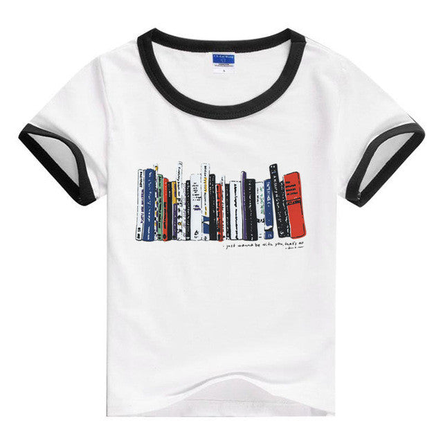Girls tops tees boys t shirts summer cartoon children clothes kids short sleeve shirts brand vestidos infantil boy t shirt girls