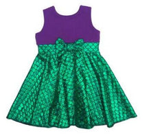 the little mermaid tail princess ariel dress cosplay costume kids for girl fancy green dress