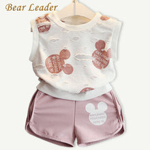 Bear Leader Girls Clothing Sets 2016 Fashion Summer Kids Clothing Sets Lovely Doll Print T-shirt+Short 2Pcs for Girls Clothes
