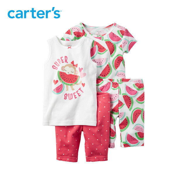 Carter's 4 pcs baby children kids Snug Fit Cotton PJs 331G084/351G079, sold by Carter's China official store