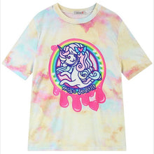 2016 Women'S T Shirts Harajuku Fuck Gradient Soft Doodle Short T-Shirt Tshirt Women Girl Tops Cute Cartoon Unicorn Pegasus