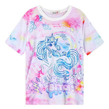 2016 Women'S T Shirts Harajuku Fuck Gradient Soft Doodle Short T-Shirt Tshirt Women Girl Tops Cute Cartoon Unicorn Pegasus