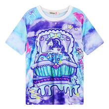 2016 Women'S T Shirts Harajuku Fuck Gradient Soft Doodle Short T-Shirt Tshirt Women Girl Tops Cute Cartoon Unicorn Pegasus