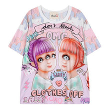 2016 Women'S T Shirts Harajuku Fuck Gradient Soft Doodle Short T-Shirt Tshirt Women Girl Tops Cute Cartoon Unicorn Pegasus